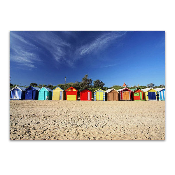 Brighton Beach Huts Wall Art Print