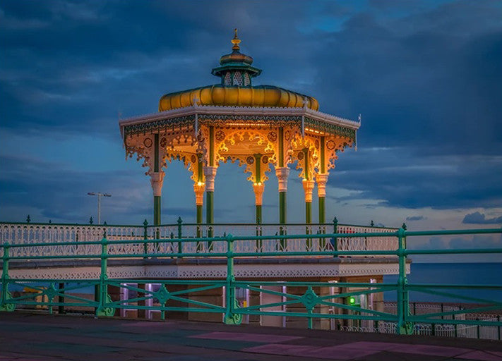 Brighton Blue Sky Wall Art Print