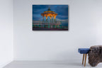 Brighton Blue Sky Wall Art Print on the wall