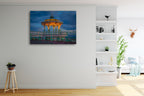 Brighton Blue Sky Wall Art Print on the wall