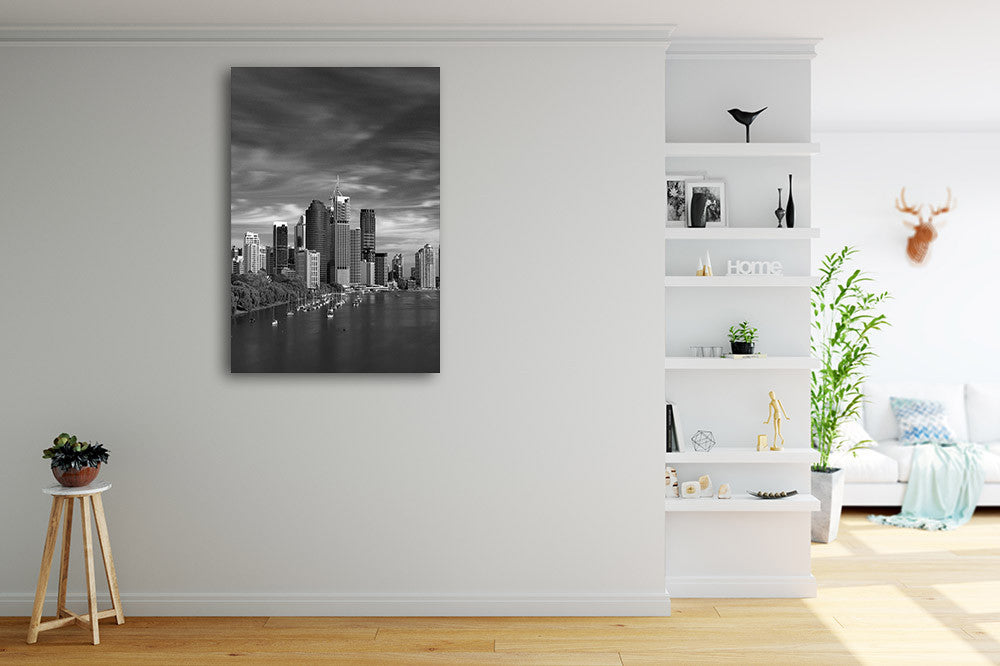 Brisbane City Australia Wall Art Print on the wall