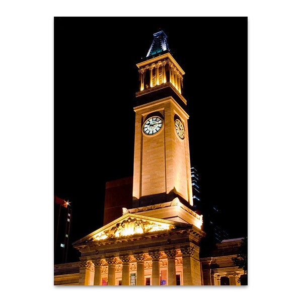 Brisbane City Hall Tower Wall Art Print