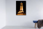 Brisbane City Hall Tower Wall Art Print on the wall