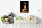 Brisbane City Hall Tower Wall Art Print on the wall
