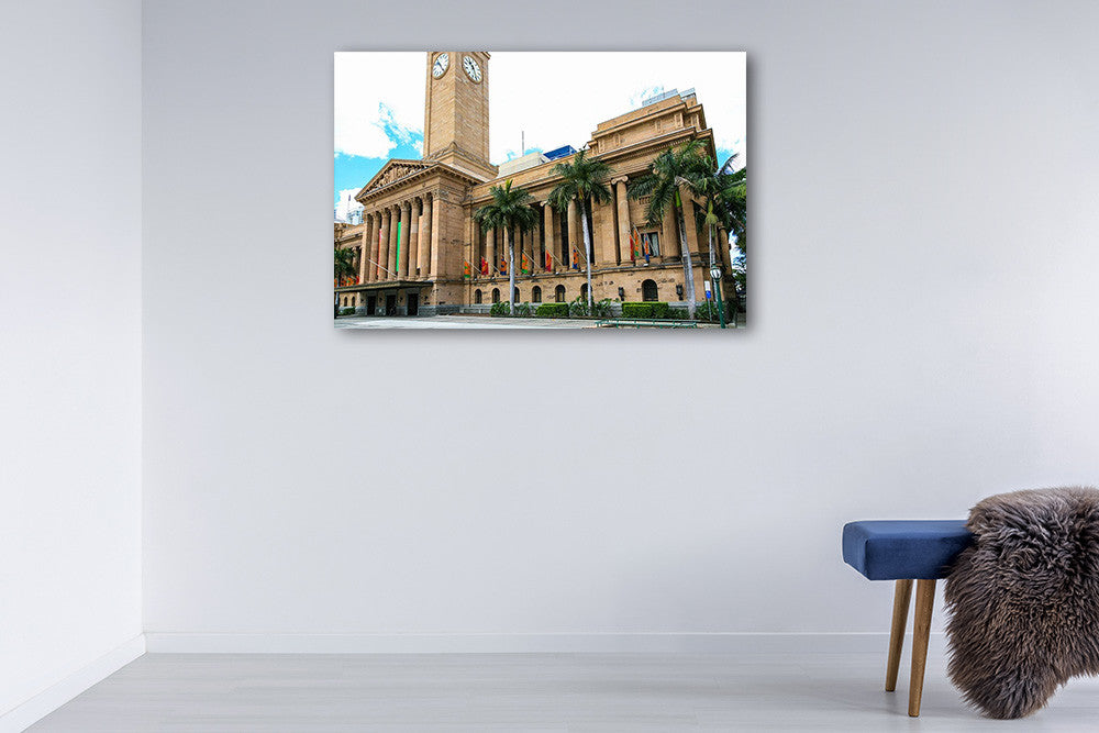 Brisbane City Hall Wall Art Print on the wall