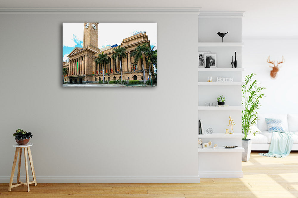 Brisbane City Hall Wall Art Print on the wall