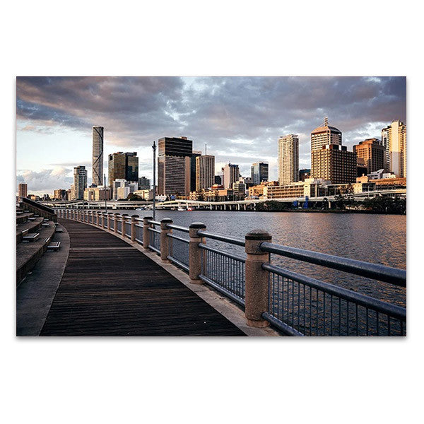 Brisbane City Skyline Wall Art Print