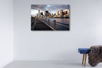 Brisbane City Skyline Wall Art Print on the wall