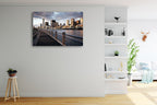 Brisbane City Skyline Wall Art Print on the wall
