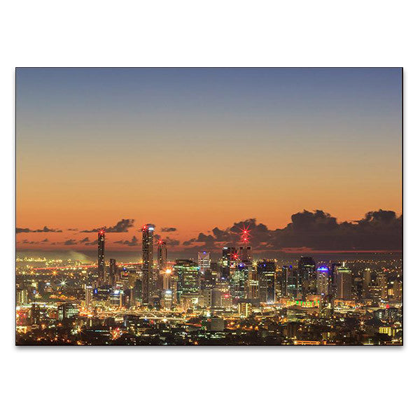 Brisbane City Sunrise Wall Art Print