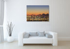 Brisbane City Sunrise Wall Art Print on the wall