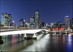 Brisbane City at Twilight Wall Art Print 