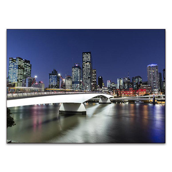 Brisbane City at Twilight Wall Art Print 