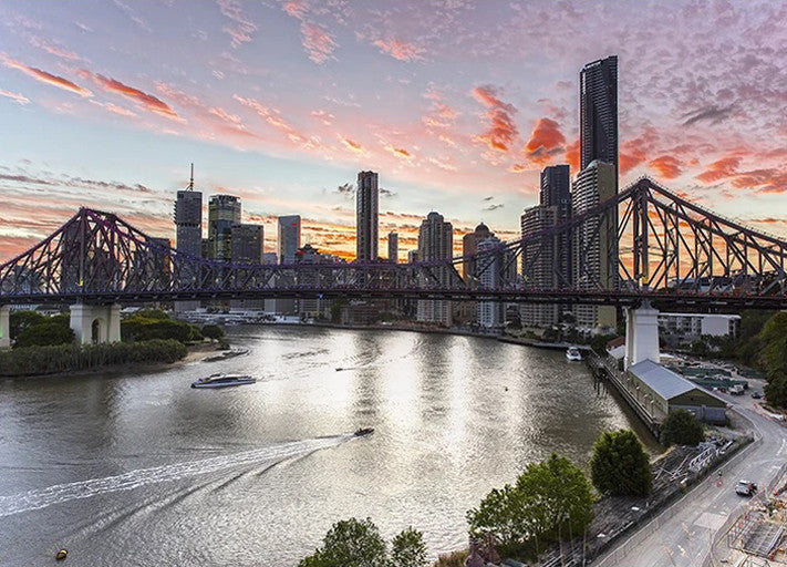 Brisbane Cityscape Wall Art Print