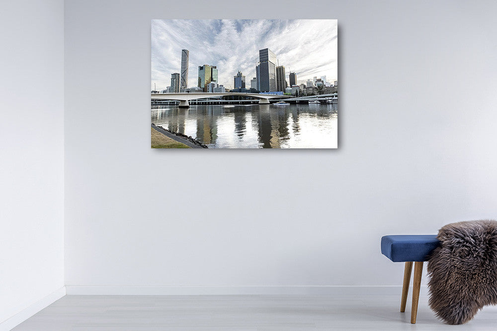 Brisbane River Wall Art Print on the wall