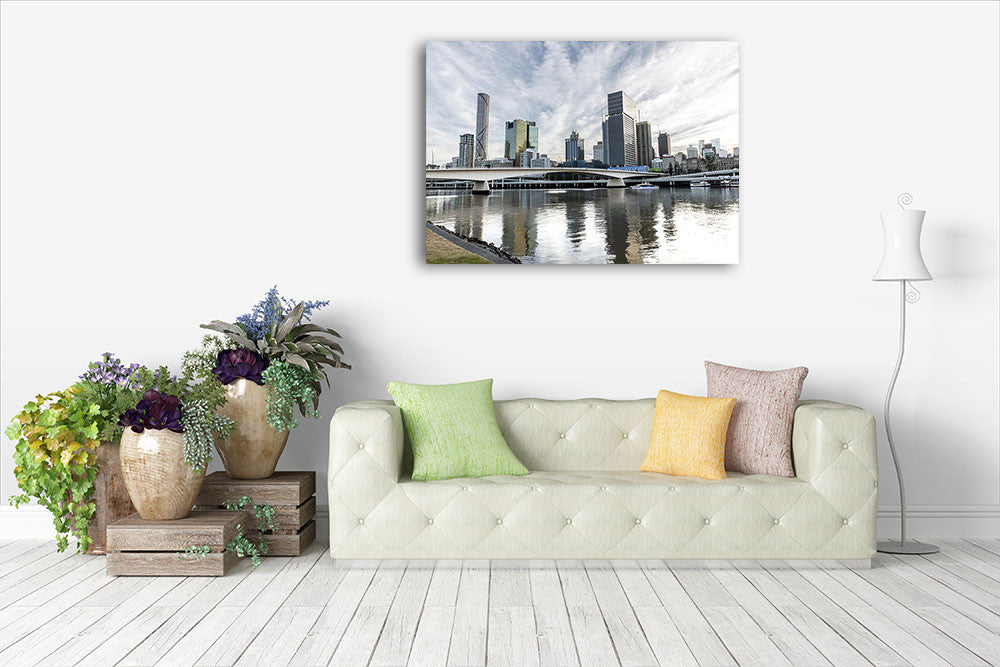Brisbane River Wall Art Print on the wall