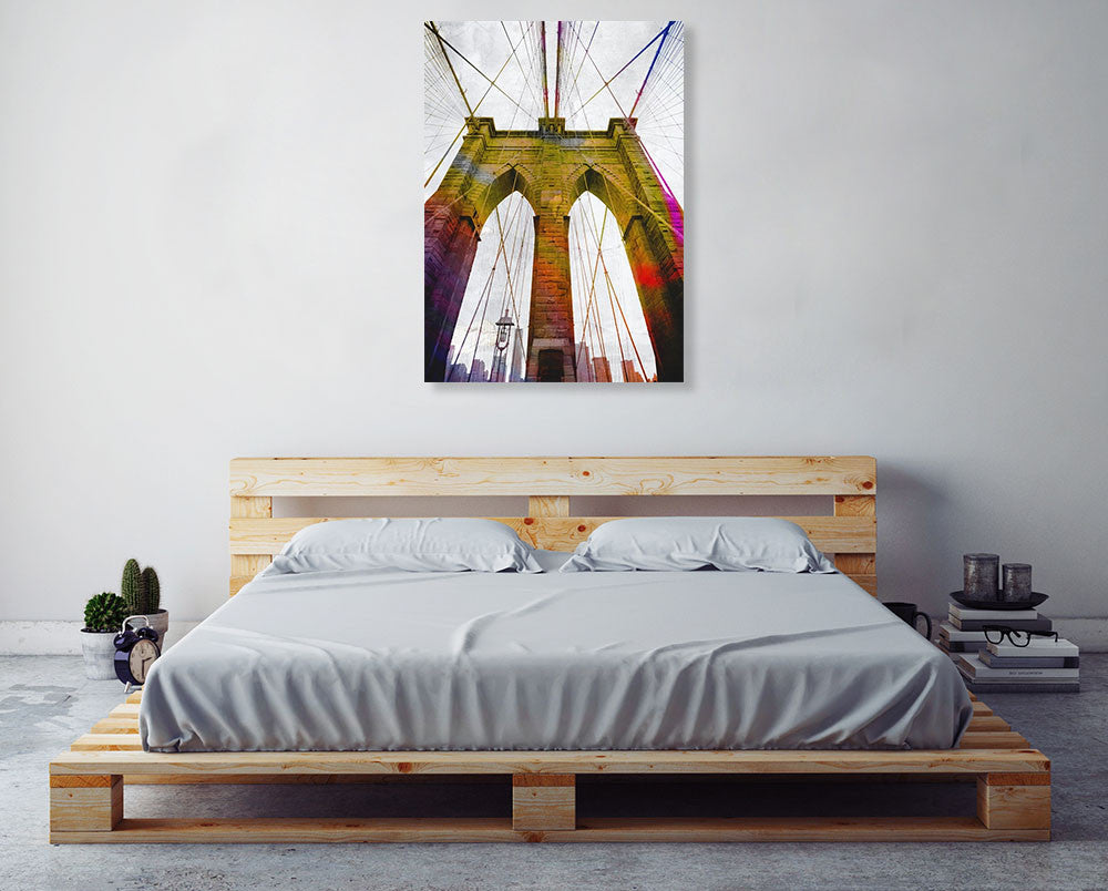 Brooklyn Bridge New York Wall Art Print on the wall
