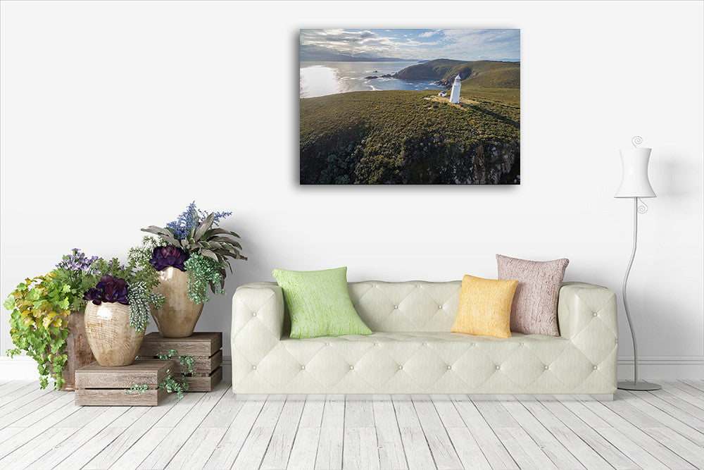 Bruny Island Lighthouse Wall Art Print on the wall