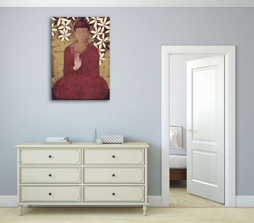 Buddha Enlightment Wall Art Print on the wall
