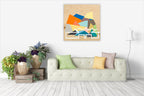 Building Silhouette III Wall Art Print on the wall