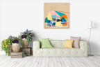 Building Silhouette I Wall Art Print on the wall