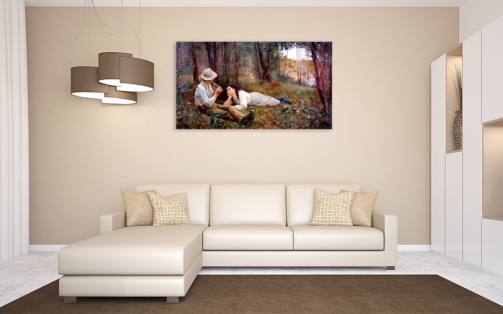 McCubbin | Bush Idyll The Flute Player