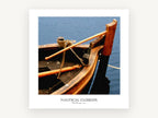 Timber Bow at Anchor, coastal canvas wall art print, front view