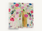 Loose Pink Bouquet, pink rose bouquet contemporary floral painting, floral canvas wall art print ready to hang