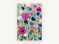 Meadow of Magenta Blooms, floral canvas wall art print, front view