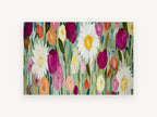 Meadow of Daisies, floral canvas wall art print, front view