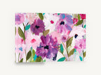 Orchid Haze Bloom, pink purple floral abstract painting, floral canvas wall art print ready to hang