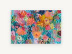 Garden in Full Chorus, floral canvas wall art print, front view