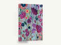 Lilac Garden Chorus, pink and purple abstract floral painting, floral canvas wall art print ready to hang