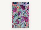 Lilac Garden Chorus, floral canvas wall art print, front view