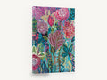 Garden of Whorls, colourful abstract floral garden painting, floral canvas wall art print ready to hang