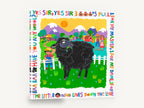 Black Sheep Nursery Rhyme, black sheep nursery rhyme collage, animal canvas wall art print ready to hang