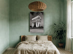 Arc de Triomphe Dusk city canvas print on the wall of a bedroom