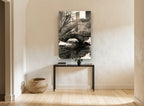 Gapstow Bridge Winter city canvas print on the wall of a hallway