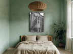 Times Square Corner Signs city canvas print on the wall of a bedroom