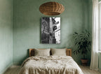 Broadway and Wall Street city canvas print on the wall of a bedroom