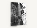 Broadway and Wall Street, broadway wall street sign black and white photograph, city canvas wall art print ready to hang
