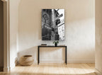 Broadway and Wall Street city canvas print on the wall of a hallway