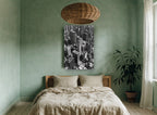 Midtown From Above city canvas print on the wall of a bedroom