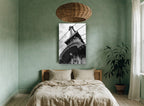Manhattan Bridge Tower city canvas print on the wall of a bedroom