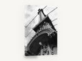 Manhattan Bridge Tower, manhattan bridge tower black and white photograph, city canvas wall art print ready to hang