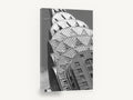 Chrysler Crown Rising, chrysler building crown black and white photograph, city canvas wall art print ready to hang