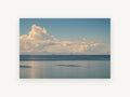 Calm Water Cloud Bank, coastal canvas wall art print, front view