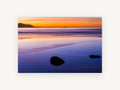 Dusk Reflections, coastal canvas wall art print, front view