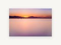 Violet Dawn Calm, coastal canvas wall art print, front view