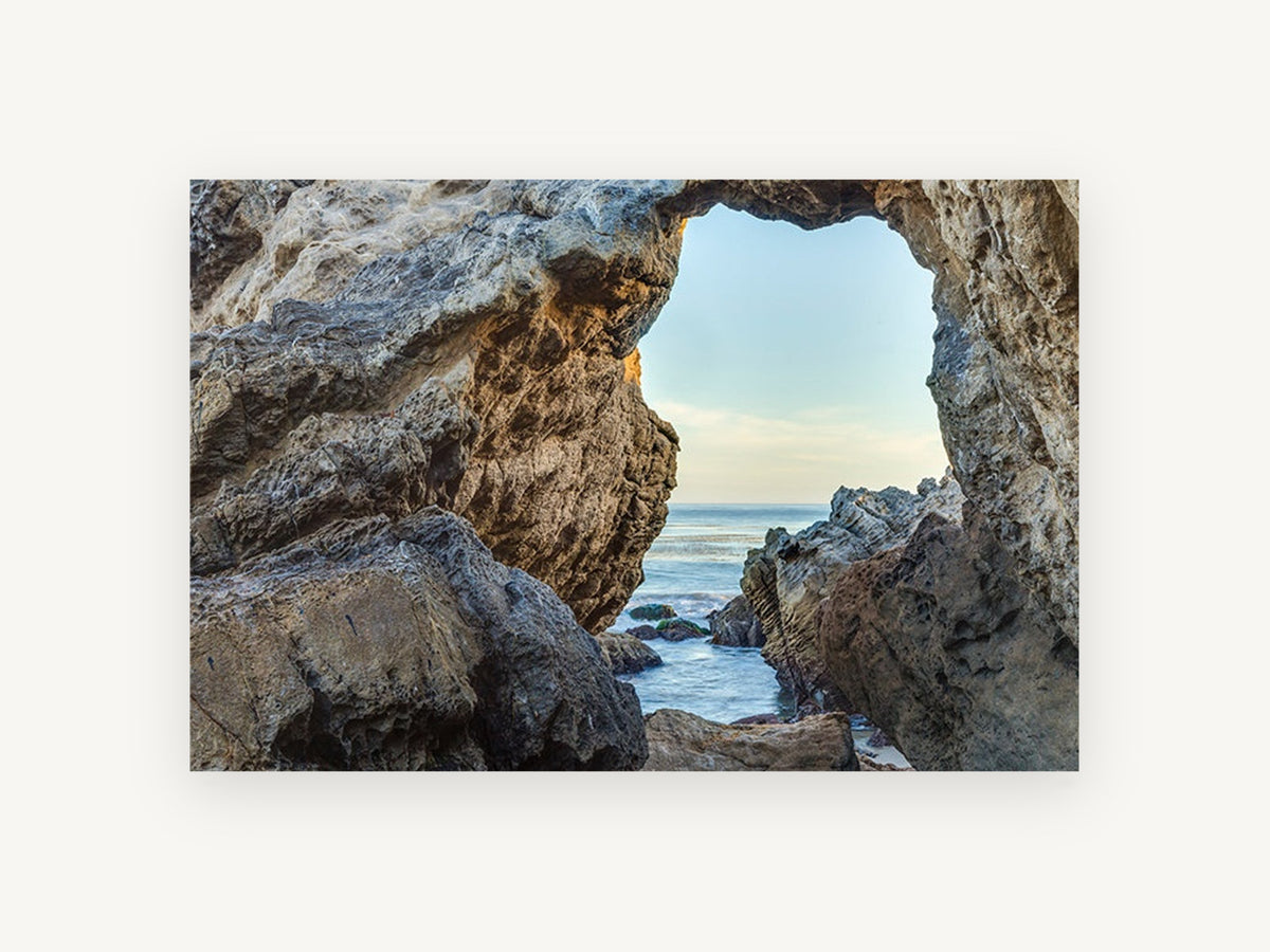 Window to the Sea, coastal canvas wall art print, front view